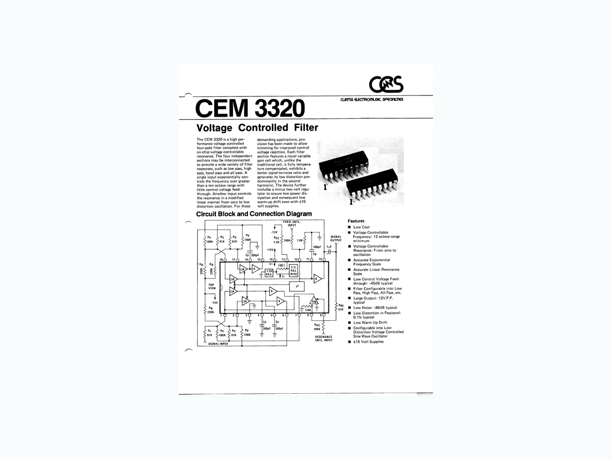 CEM3320 integrated circuit reference
