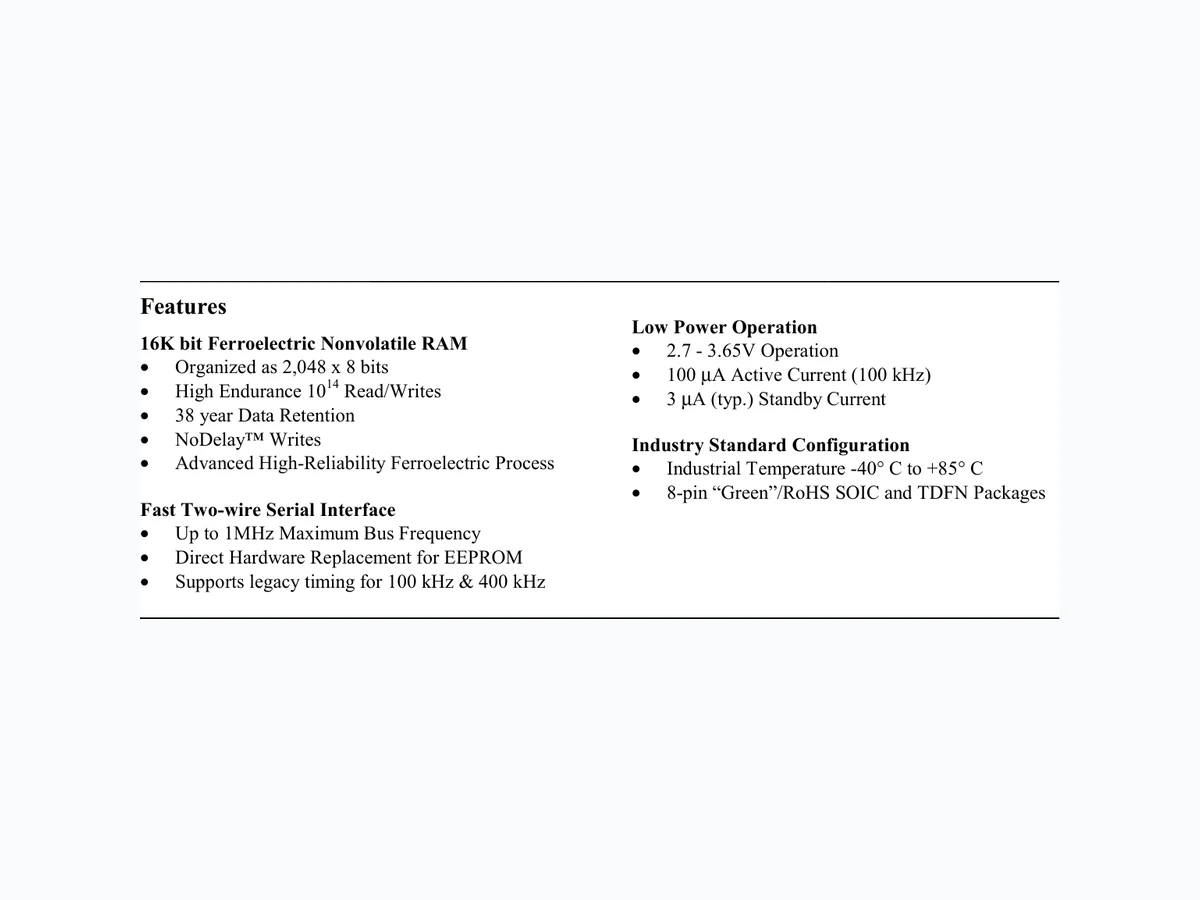FM24CL16B-G integrated circuit reference